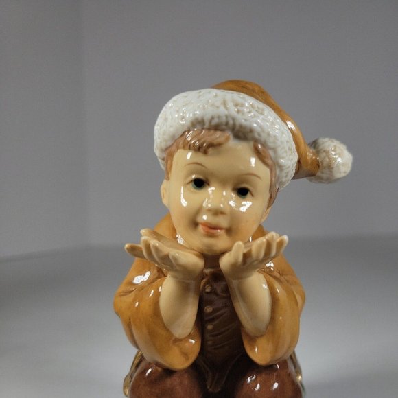 Heritage Mint LTD 2003 Porcelain Christmas Setting 1 REPLACEMENT PIECE Boy Stool - Picture 9 of 11